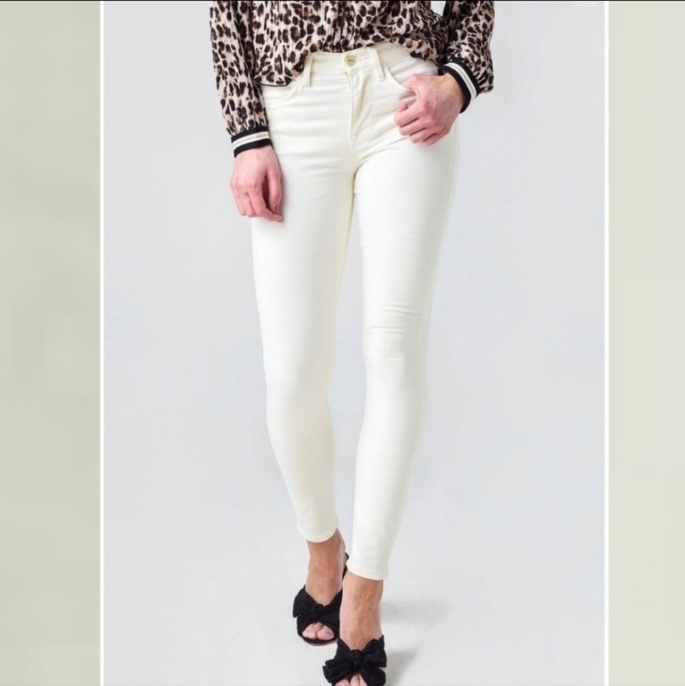 Frame le high skinny Pant in Cream color Size 29